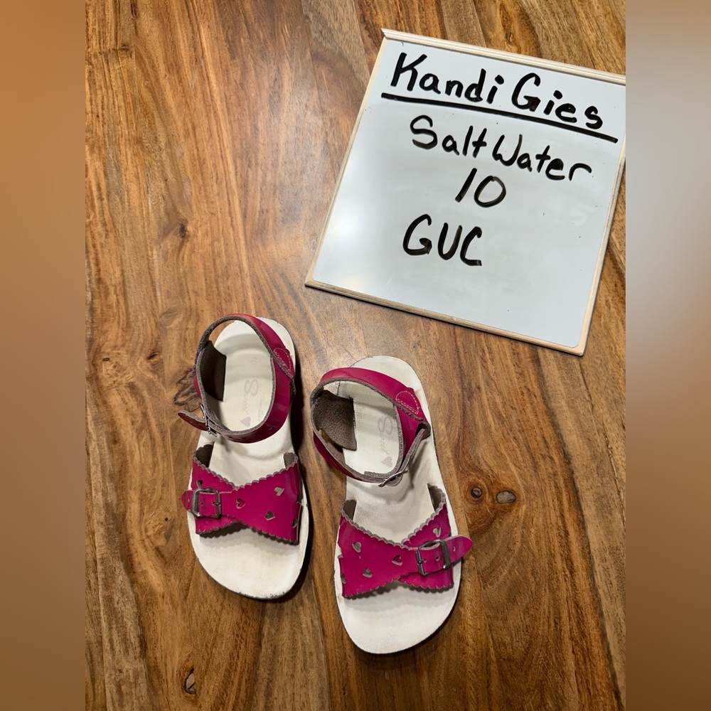 Salt Water Pink Sandals Size 10